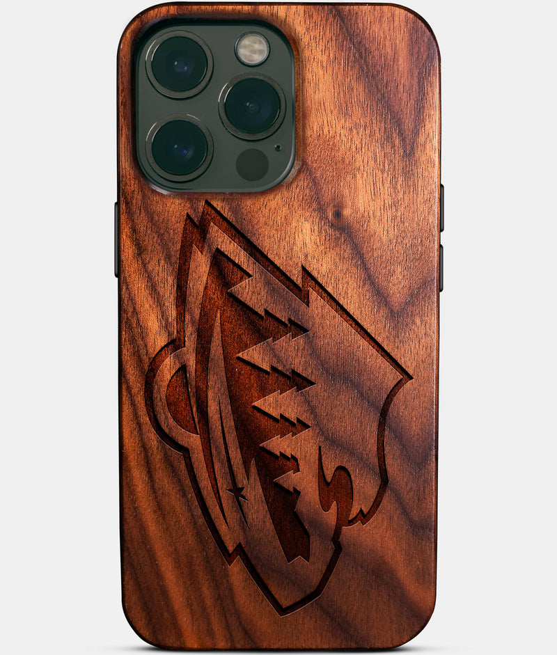 Custom Minnesota Wild iPhone 14/14 Pro/14 Pro Max/14 Plus Case - Wood Wild Cover - Eco-friendly Minnesota Wild iPhone 14 Case - Carved Wood Custom Minnesota Wild Gift For Him - Monogrammed Personalized iPhone 14 Cover By Engraved In Nature