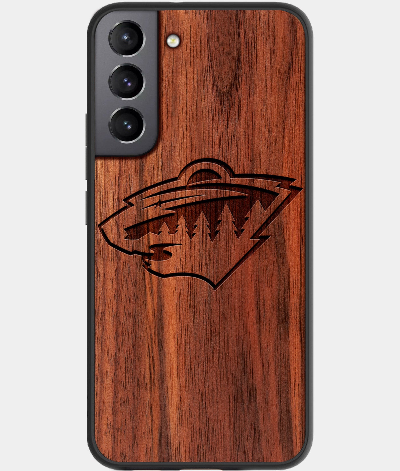 Best Wood Minnesota Wild Galaxy S22 Case - Custom Engraved Cover - Engraved In Nature