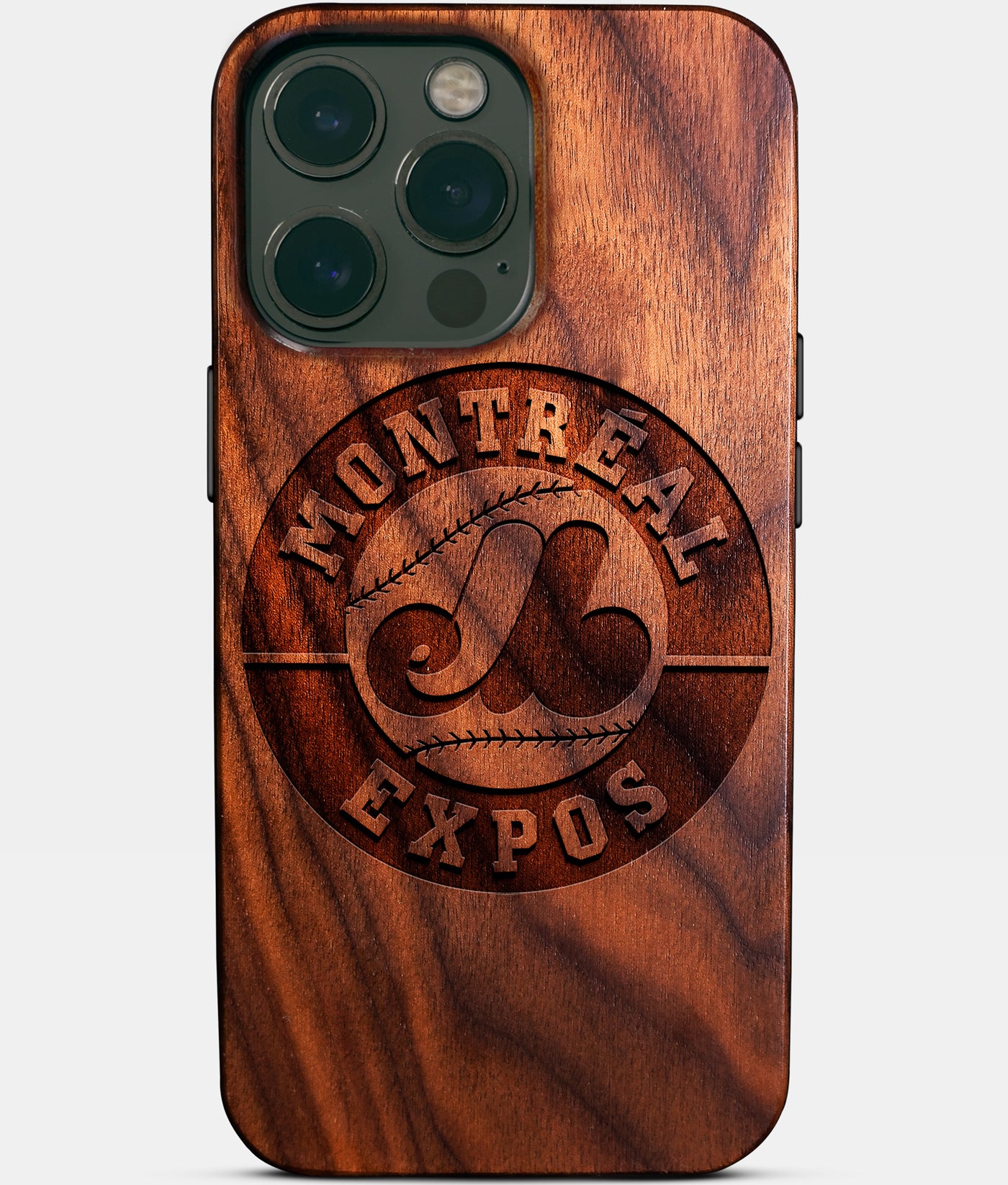 Custom Montreal Expos iPhone 14/14 Pro/14 Pro Max/14 Plus Case - Wood Expos Cover - Eco-friendly Montreal Expos iPhone 14 Case - Carved Wood Custom Montreal Expos Gift For Him - Monogrammed Personalized iPhone 14 Cover By Engraved In Nature