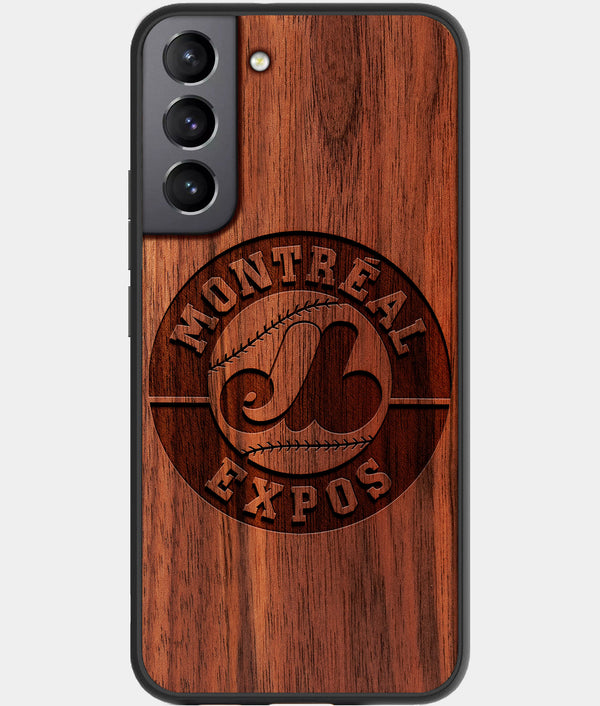 Best Wood Montreal Expos Galaxy S22 Case - Custom Engraved Cover - Engraved In Nature
