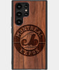 Best Wood Montreal Expos Samsung Galaxy S22 Ultra Case - Custom Engraved Cover - Engraved In Nature
