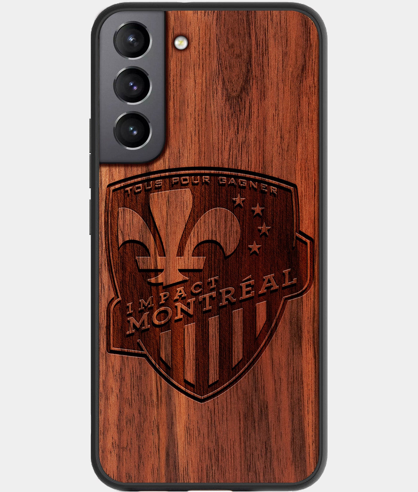 Best Wood Montreal Impact Samsung Galaxy S22 Plus Case - Custom Engraved Cover - Engraved In Nature