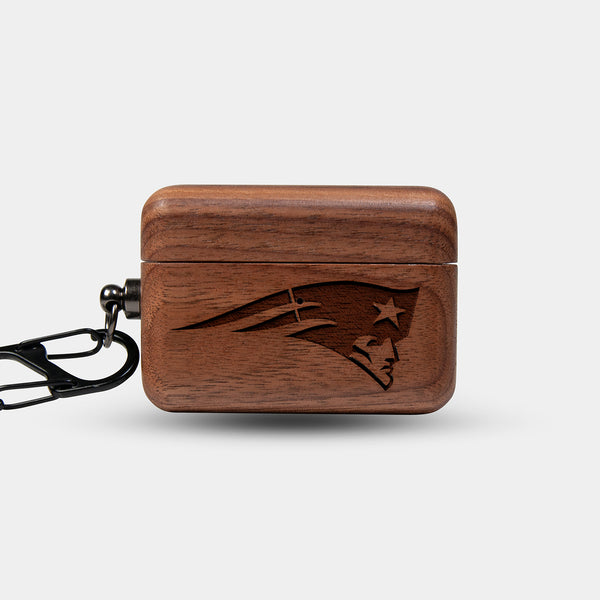 Custom New England Patriots AirPods Cases | AirPods | AirPods Pro | AirPods Pro 2 Case - Carved Wood Patriots AirPods Cover - Eco-friendly New England Patriots AirPods Case - Custom New England Patriots Gift For Him - Monogrammed Personalized AirPods Cover By Engraved In Nature