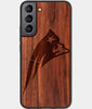 Best Wood New England Patriots Samsung Galaxy S22 Plus Case - Custom Engraved Cover - Engraved In Nature