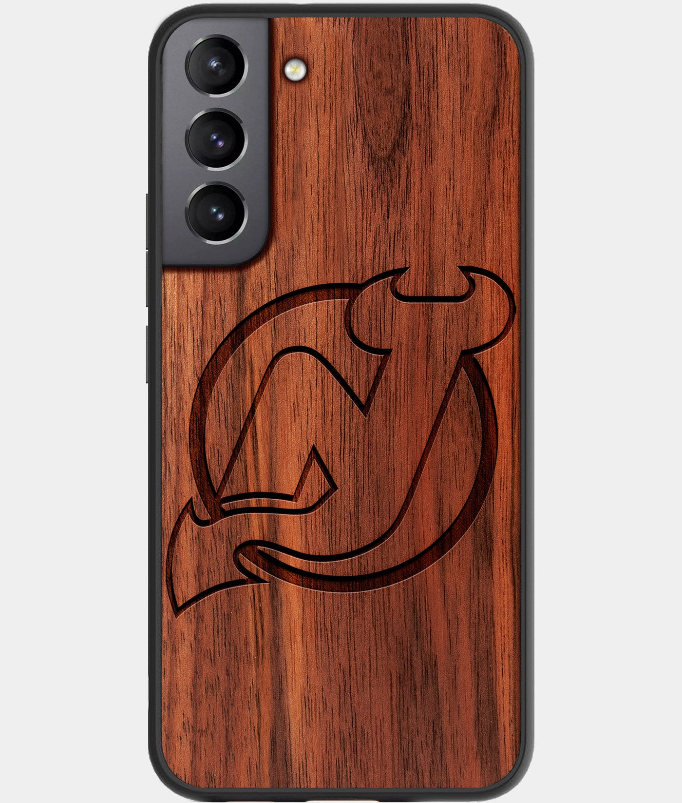 Best Wood New Jersey Devils Samsung Galaxy S22 Case - Custom Engraved Cover - Engraved In Nature