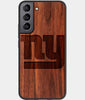 Best Wood New York Giants Samsung Galaxy S22 Plus Case - Custom Engraved Cover - Engraved In Nature