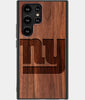 Best Wood New York Giants Samsung Galaxy S22 Ultra Case - Custom Engraved Cover - Engraved In Nature