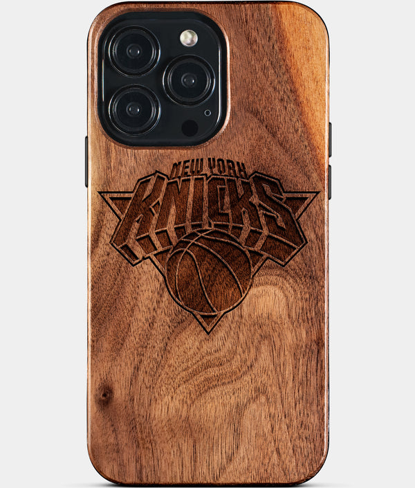 Custom New York Knicks iPhone 15/15 Pro/15 Pro Max/15 Plus Case - Wood Knicks Cover - Eco-friendly New York Knicks iPhone 15 Case - Carved Wood Custom New York Knicks Gift For Him - Monogrammed Personalized iPhone 15 Cover By Engraved In Nature