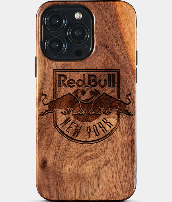 Custom New York Red Bulls iPhone 15/15 Pro/15 Pro Max/15 Plus Case - Wood Nationals Cover - Eco-friendly New York Red Bulls iPhone 15 Case - Carved Wood Custom New York Red Bulls Gift For Him - Monogrammed Personalized iPhone 15 Cover By Engraved In Nature