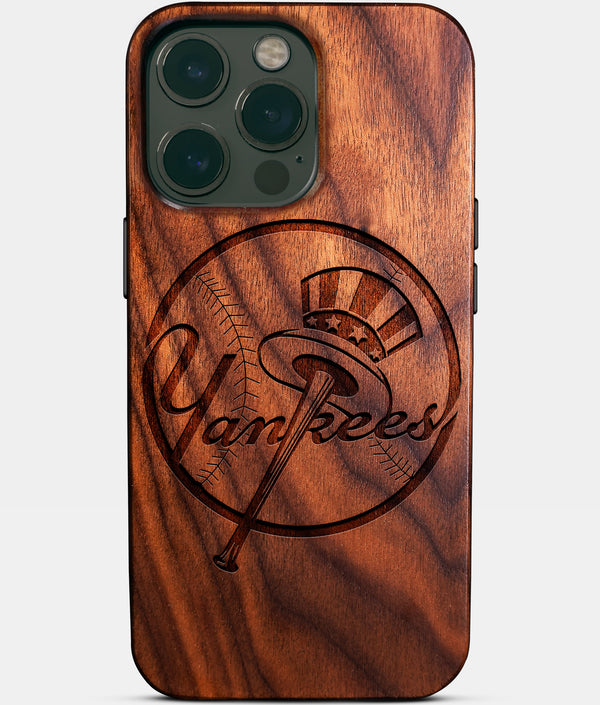 Custom New York Yankees iPhone 14/14 Pro/14 Pro Max/14 Plus Case - Wood Yankees Cover - Eco-friendly New York Yankees iPhone 14 Case - Carved Wood Custom New York Yankees Gift For Him - Monogrammed Personalized iPhone 14 Cover By Engraved In Nature
