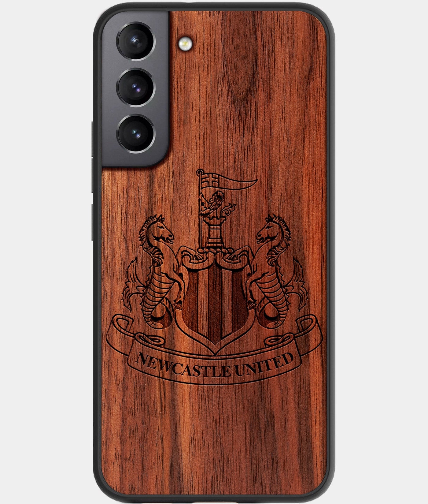 Best Wood Newcastle United F.C. Samsung Galaxy S23 Case - Custom Engraved Cover - Engraved In Nature