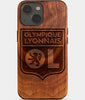 Custom Olympique Lyonnais iPhone Case - Carved Wood Personalized Olympique Lyonnais Football iPhone Covers
