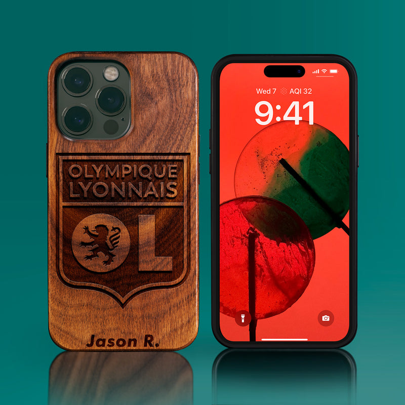 Personalized Olympique Lyonnais Football iPhone 14/14 Pro/14 Pro Max/14 Plus Case - Carved Wood Olympique Lyonnais Football Cover - Eco-friendly Olympique Lyonnais Football French iPhone 14 Case - Custom Olympique Lyonnais Football Gift For Him - Olympique Lyonnais Gifts For Men - 2022 Monogrammed Olympique Lyonnais Christmas Gifts - iPhone 14 | iPhone 14 Pro | 14 Plus Covers | iPhone 13 | iPhone 13 Pro | iPhone 13 Pro Max | iPhone 12 Pro Max | iPhone 12 by Engraved In Nature