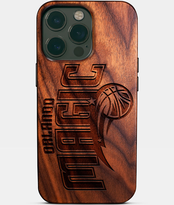 Custom Orlando Magic iPhone 14/14 Pro/14 Pro Max/14 Plus Case - Wood Magic Cover - Eco-friendly Orlando Magic iPhone 14 Case - Carved Wood Custom Orlando Magic Gift For Him - Monogrammed Personalized iPhone 14 Cover By Engraved In Nature