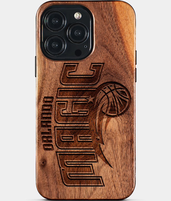 Custom Orlando Magic iPhone 15/15 Pro/15 Pro Max/15 Plus Case - Wood Magic Cover - Eco-friendly Orlando Magic iPhone 15 Case - Carved Wood Custom Orlando Magic Gift For Him - Monogrammed Personalized iPhone 15 Cover By Engraved In Nature