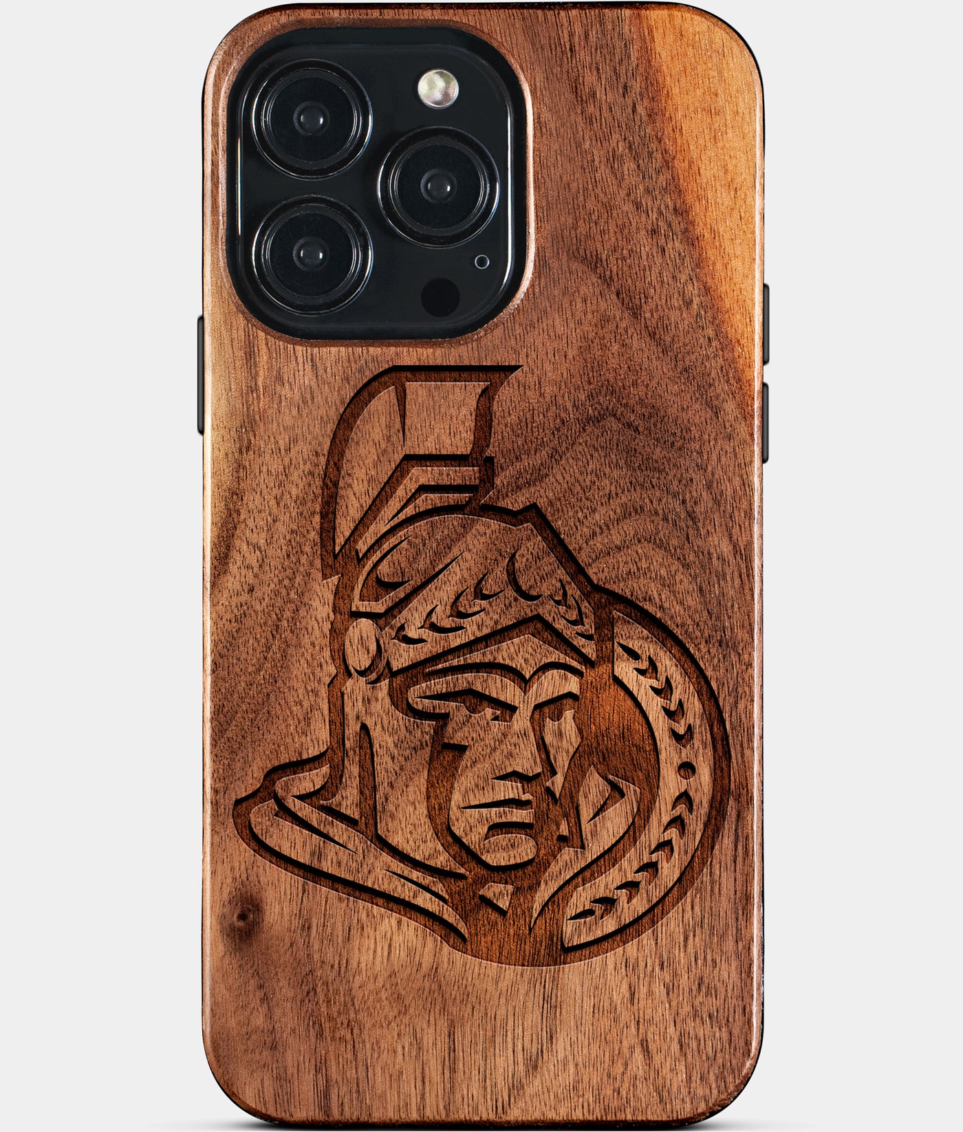 Custom Ottawa Senators iPhone 15/15 Pro/15 Pro Max/15 Plus Case - Wood Senators Cover - Eco-friendly Ottawa Senators iPhone 15 Case - Carved Wood Custom Ottawa Senators Gift For Him - Monogrammed Personalized iPhone 15 Cover By Engraved In Nature