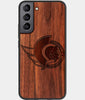 Best Walnut Wood Ottawa Senators Galaxy S21 FE Case - Custom Engraved Cover - Engraved In Nature