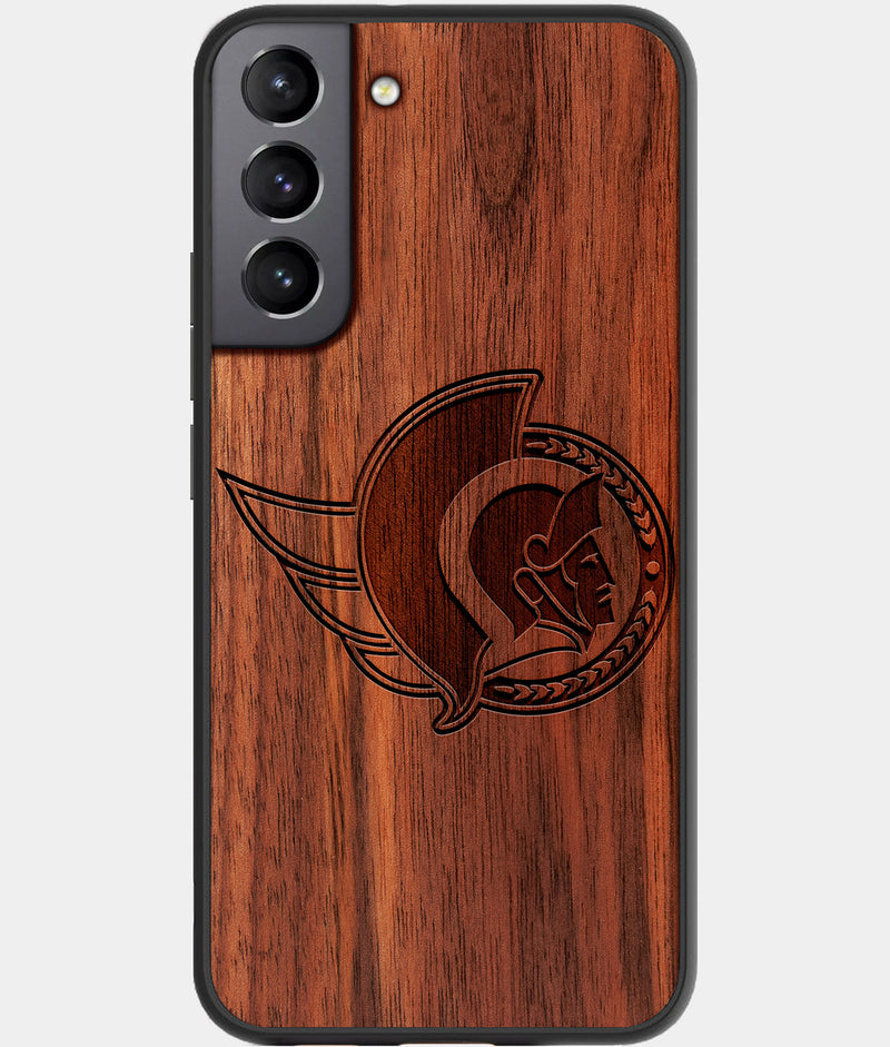 Best Wood Ottawa Senators Samsung Galaxy S22 Plus Case - Custom Engraved Cover - Engraved In Nature