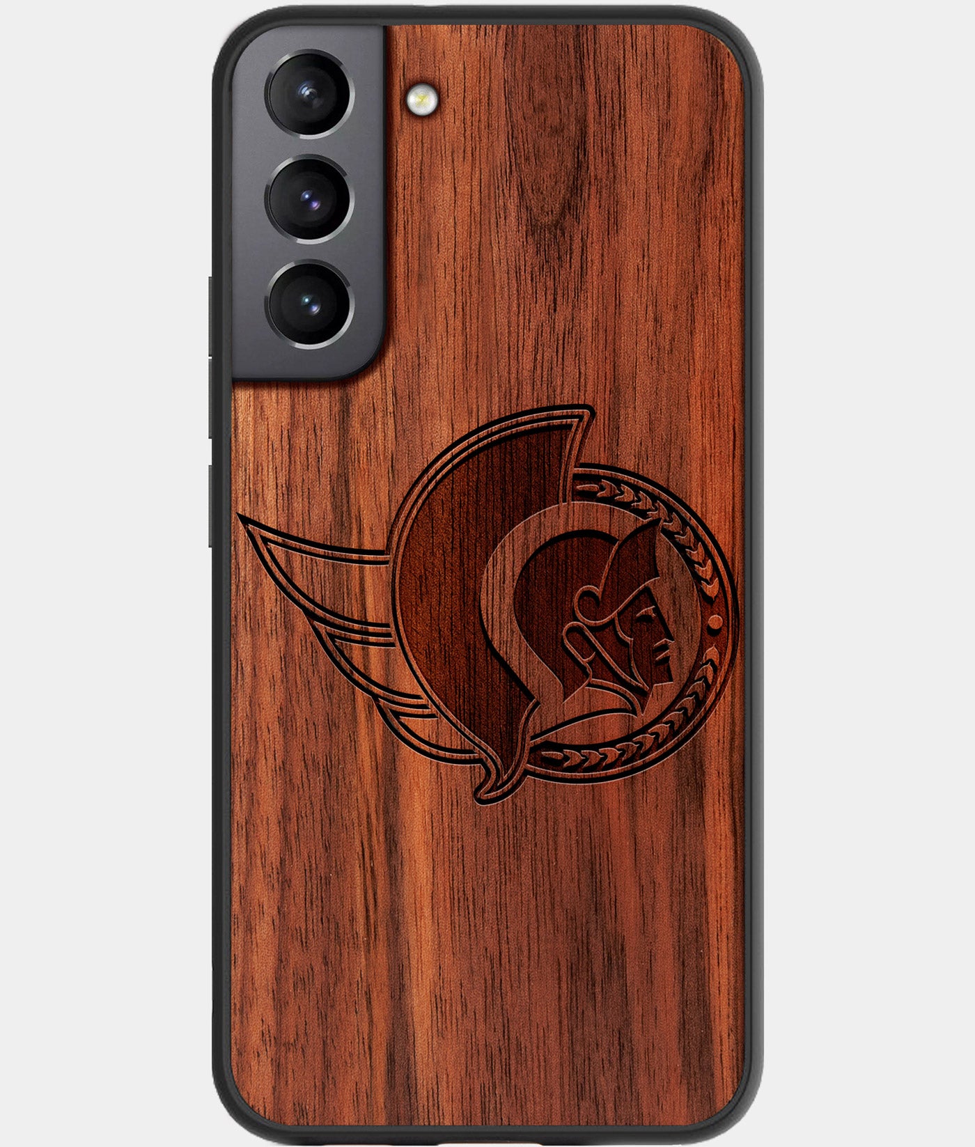 Best Wood Ottawa Senators Galaxy S22 Case - Custom Engraved Cover - Engraved In Nature