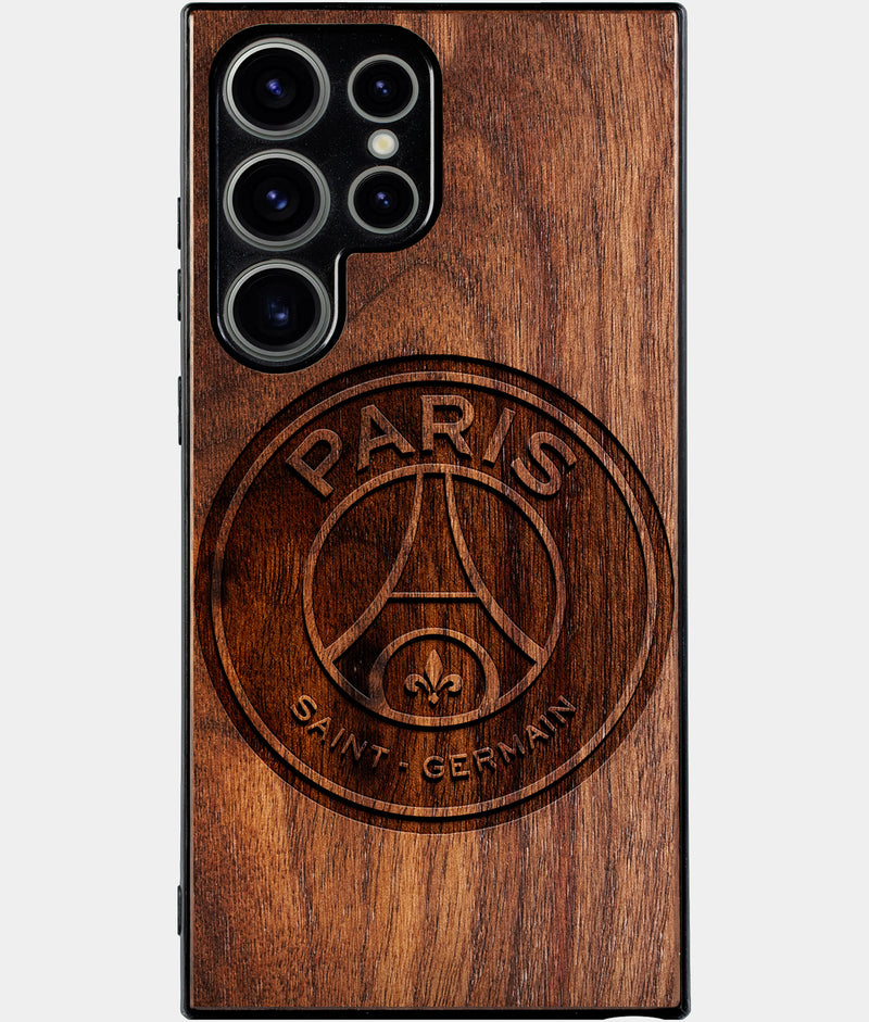 Best Wood Paris Saint Germain F.C. Samsung Galaxy S24 Ultra Case - Custom Engraved Cover - Engraved In Nature
