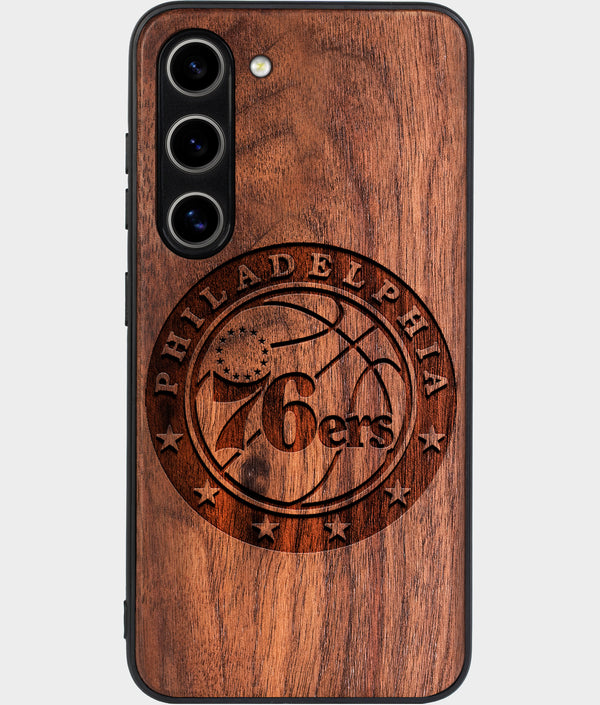 Best Wood Philadelphia 76Ers Galaxy S24 Case - Custom Engraved Cover - Engraved In Nature