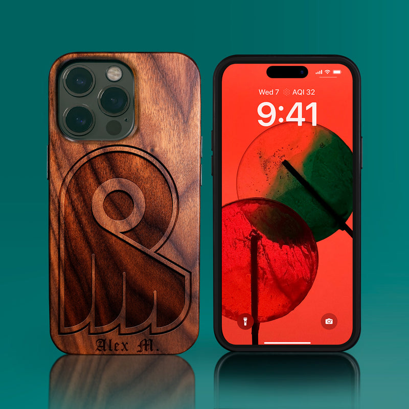 Custom Philadelphia Flyers iPhone 14/14 Pro/14 Pro Max/14 Plus Case - Carved Wood Flyers Cover