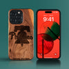 Custom Philadelphia Phillies iPhone 15/15 Pro/15 Pro Max/15 Plus Case - Carved Wood Phillies Cover
