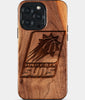 Custom Phoenix Suns iPhone 15/15 Pro/15 Pro Max/15 Plus Case - Wood Suns Cover - Eco-friendly Phoenix Suns iPhone 15 Case - Carved Wood Custom Phoenix Suns Gift For Him - Monogrammed Personalized iPhone 15 Cover By Engraved In Nature