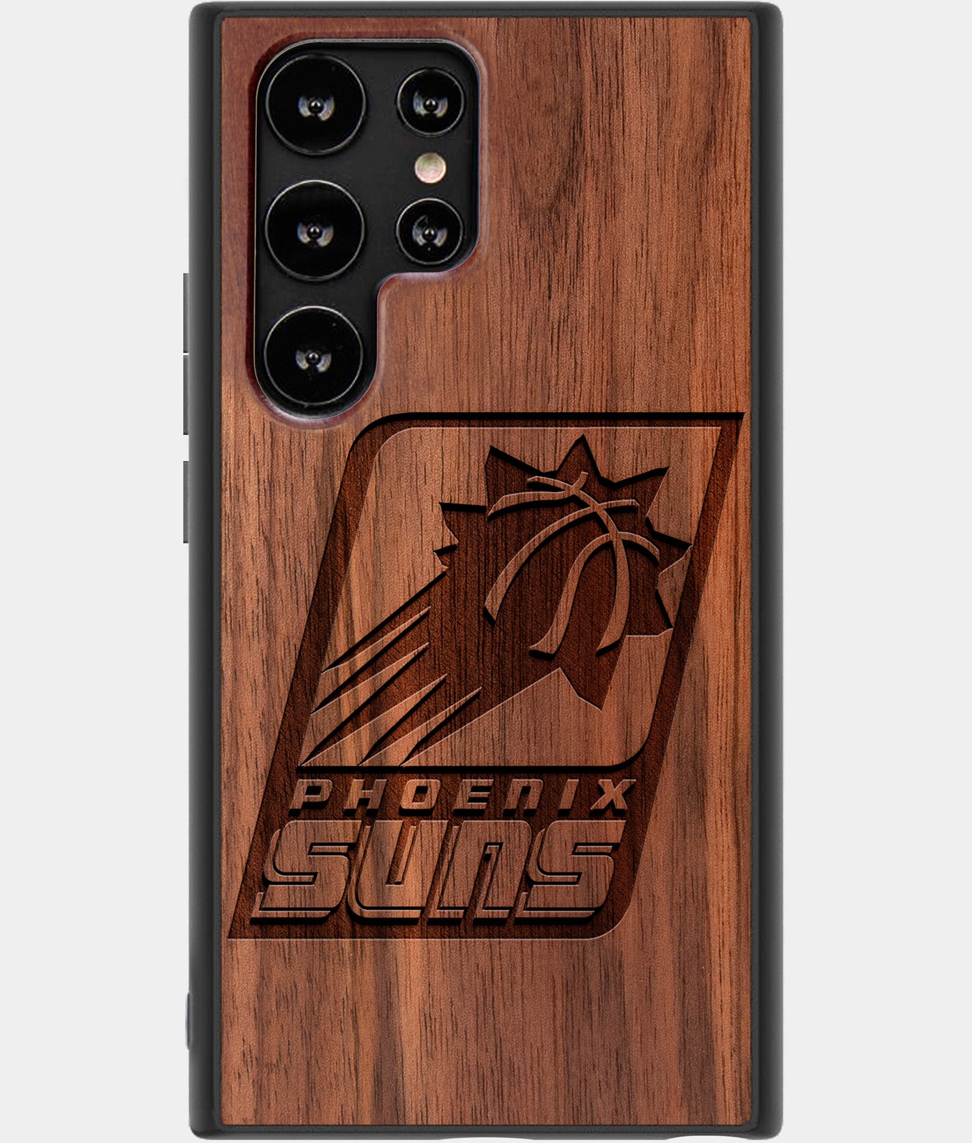 Best Wood Phoenix Suns Samsung Galaxy S22 Ultra Case - Custom Engraved Cover - Engraved In Nature