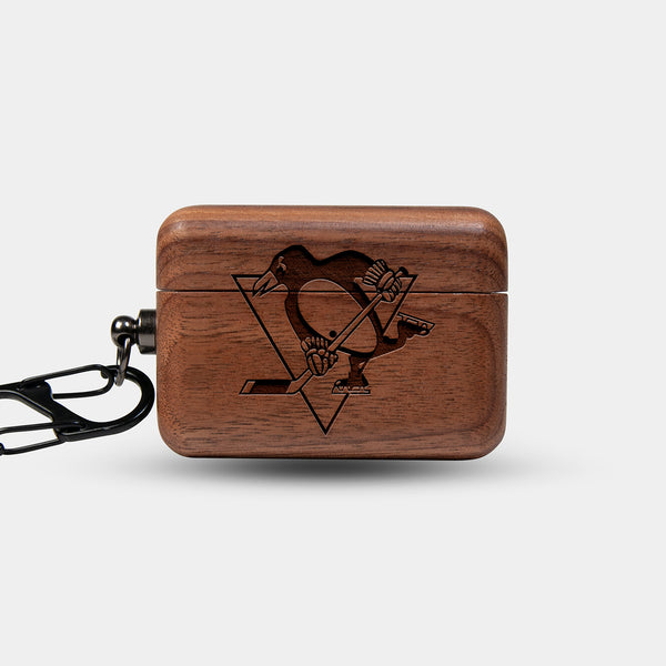 Custom Pittsburgh Penguins AirPods Cases | AirPods | AirPods Pro | AirPods Pro 2 Case - Carved Wood Penguins AirPods Cover - Eco-friendly Pittsburgh Penguins AirPods Case - Custom Pittsburgh Penguins Gift For Him - Monogrammed Personalized AirPods Cover By Engraved In Nature
