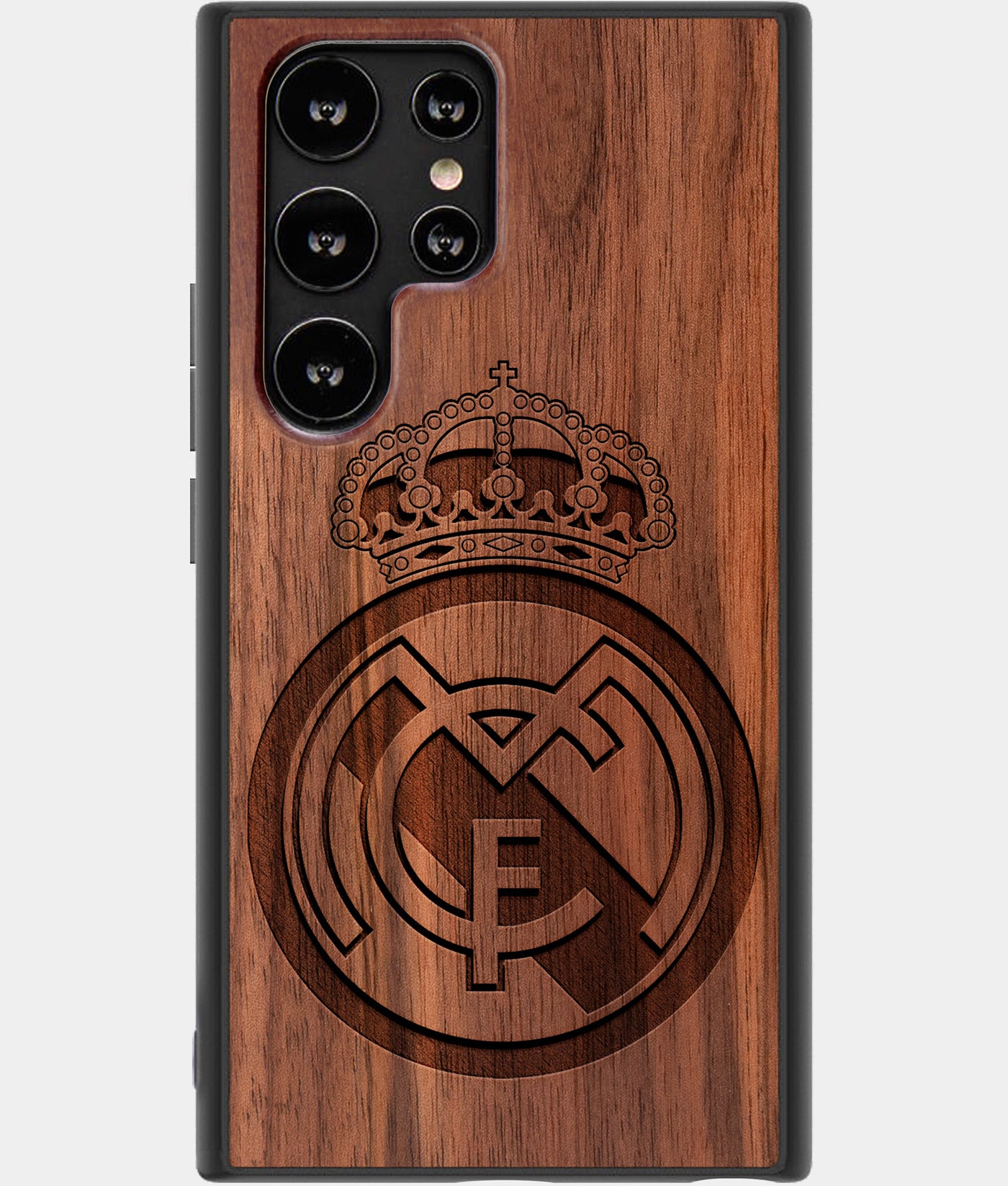 Best Wood Real Madrid C.F. Samsung Galaxy S23 Ultra Case - Custom Engraved Cover - Engraved In Nature