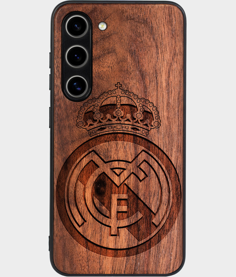 Best Wood Real Madrid C.F. Samsung Galaxy S24 Plus Case - Custom Engraved Cover - Engraved In Nature
