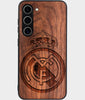 Best Wood Real Madrid C.F. Galaxy S24 Case - Custom Engraved Cover - Engraved In Nature