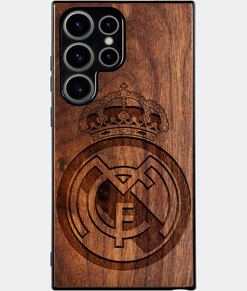 Best Wood Real Madrid C.F. Samsung Galaxy S24 Ultra Case - Custom Engraved Cover - Engraved In Nature