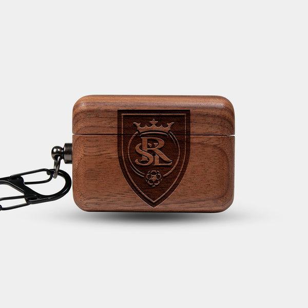 Custom Real Salt Lake AirPods Cases | AirPods | AirPods Pro | AirPods Pro 2 Case - Carved Wood Real Salt Lake AirPods Cover - Eco-friendly Real Salt Lake AirPods Case - Custom Real Salt Lake Gift For Him - Monogrammed Personalized AirPods Cover By Engraved In Nature