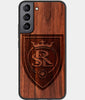 Best Wood Real Salt Lake Galaxy S22 Case - Custom Engraved Cover - Engraved In Nature