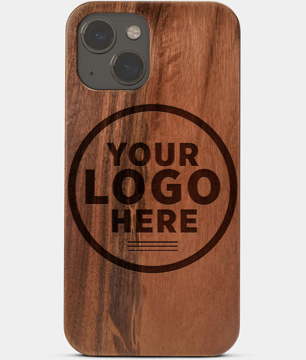 Best Custom Walnut Wood iPhone 13 Mini Case | Magsafe iPhone 13 Mini Cover - Engraved In Nature