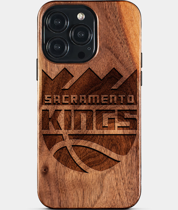 Custom Sacramento Kings iPhone 15/15 Pro/15 Pro Max/15 Plus Case - Wood Kings Cover - Eco-friendly Sacramento Kings iPhone 15 Case - Carved Wood Custom Sacramento Kings Gift For Him - Monogrammed Personalized iPhone 15 Cover By Engraved In Nature