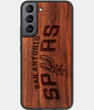 Best Wood San Antonio Spurs Samsung Galaxy S22 Case - Custom Engraved Cover - Engraved In Nature