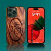 Custom San Francisco 49ers iPhone 14/14 Pro/14 Pro Max/14 Plus Case - Carved Wood 49ers Cover