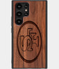 Best Wood San Francisco 49ers Samsung Galaxy S22 Ultra Case - Custom Engraved Cover - Engraved In Nature
