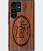 Best Wood San Francisco 49ers Samsung Galaxy S23 Ultra Case - Custom Engraved Cover - Engraved In Nature