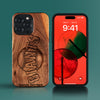 Custom San Francisco Giants iPhone 15/15 Pro/15 Pro Max/15 Plus Case - Carved Wood Giants Cover