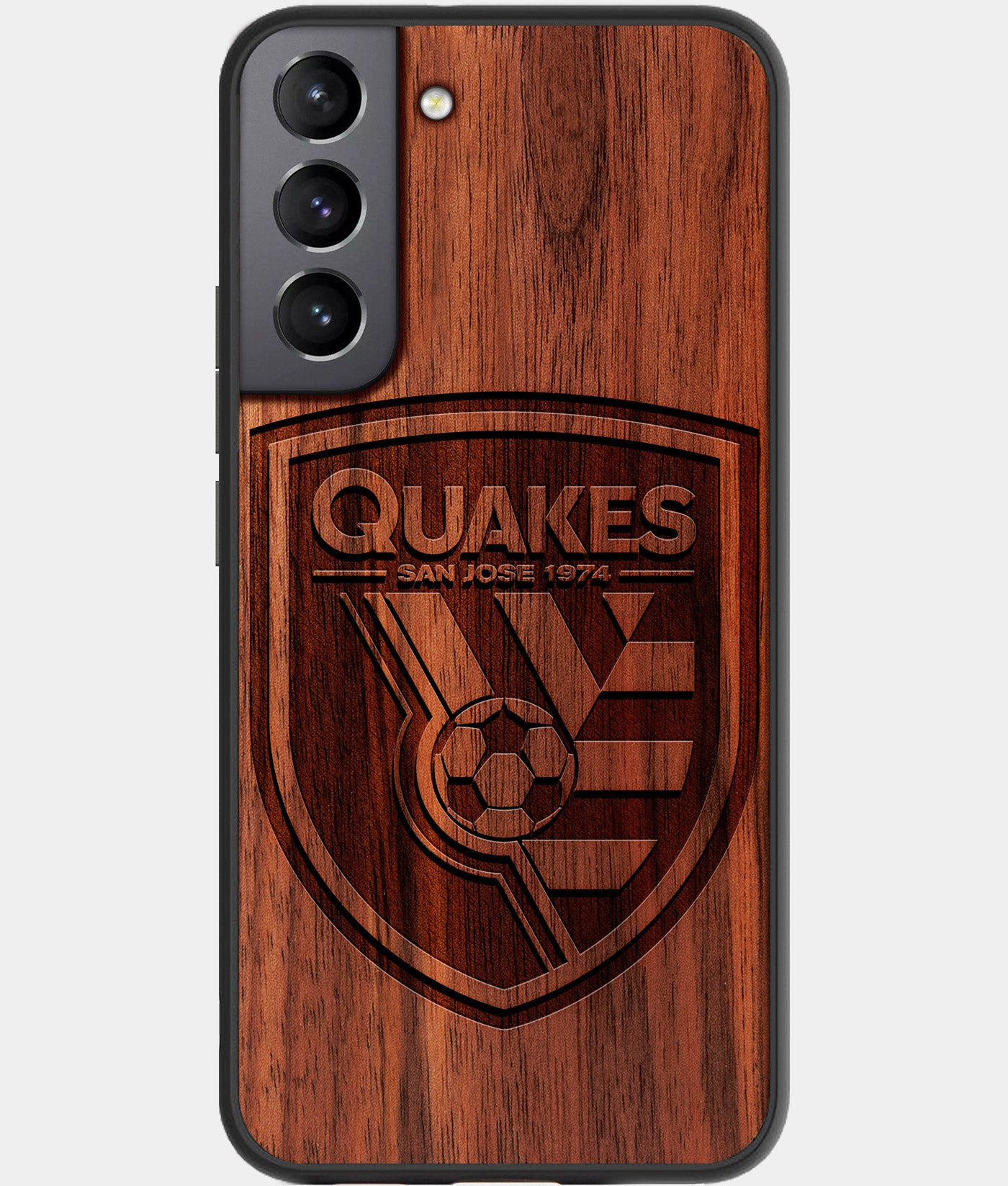 Best Wood San Jose Earthquakes Samsung Galaxy S22 Plus Case - Custom Engraved Cover - Engraved In Nature