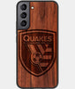 Best Wood San Jose Earthquakes Samsung Galaxy S22 Case - Custom Engraved Cover - Engraved In Nature