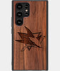 Best Wood San Jose Sharks Samsung Galaxy S22 Ultra Case - Custom Engraved Cover - Engraved In Nature