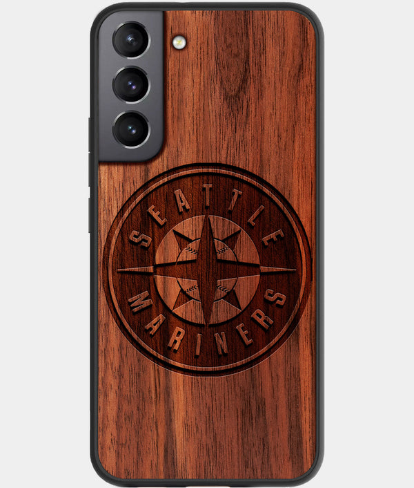 Best Wood Seattle Mariners Galaxy S22 Case - Custom Engraved Cover - Engraved In Nature