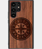 Best Wood Seattle Mariners Samsung Galaxy S22 Ultra Case - Custom Engraved Cover - Engraved In Nature