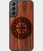Best Wood Seattle Mariners Samsung Galaxy S23 Plus Case - Custom Engraved Cover - Engraved In Nature
