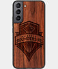 Best Wood Seattle Sounders FC Samsung Galaxy S22 Plus Case - Custom Engraved Cover - Engraved In Nature